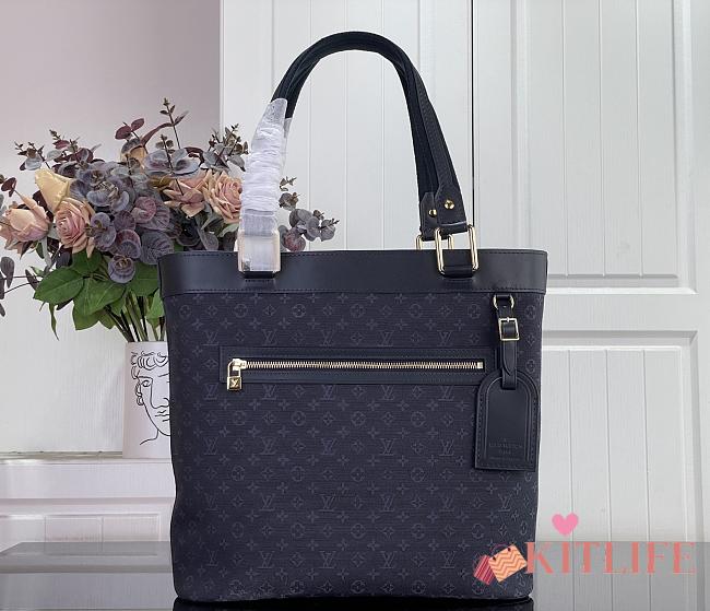 Kitlife Louis Vuitton Lucille Large Tote Bag Black 30×29×9cm - 1
