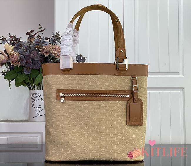 Kitlife Louis Vuitton Lucille Large Tote Bag Beige 30×29×9cm - 1
