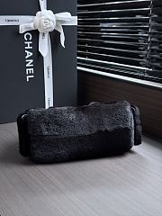 Kitlife Chanel 25C Drawstring Mini Handbag Black Sheepskin AS5631 20x22x12.5cm - 4