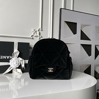 Kitlife Chanel Coco Neige Backpack Bag Black AS5679 25×25×10cm