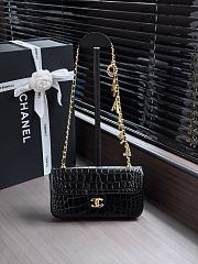 Kitlife Chanel 26A Chain Bag with Black Crocodile Pattern AS6340 22x12x4cm - 1