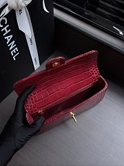 Kitlife Chanel 26A Chain Bag with Red Crocodile Pattern AS6340 22x12x4cm - 3