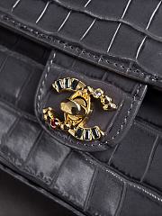 Kitlife Chanel 26A Chain Bag with Gray Crocodile Pattern AS6340 22x12x4cm  - 3