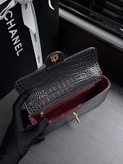 Kitlife Chanel 26A Chain Bag with Gray Crocodile Pattern AS6340 22x12x4cm  - 5