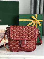 Kitlife Goyard Goyardine Grand Bleu Bag Red 16x14x6cm  - 1