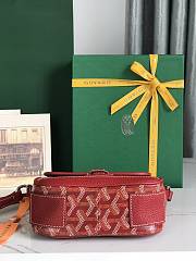 Kitlife Goyard Goyardine Grand Bleu Bag Red 16x14x6cm  - 6