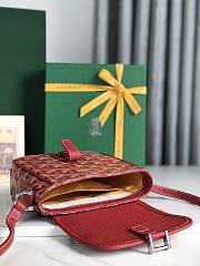Kitlife Goyard Goyardine Grand Bleu Bag Red 16x14x6cm  - 5