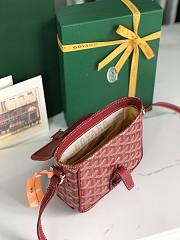Kitlife Goyard Goyardine Grand Bleu Bag Red 16x14x6cm  - 2