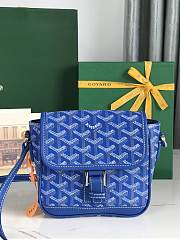 Kitlife Goyard Goyardine Grand Bleu Bag Blue 16x14x6cm  - 1