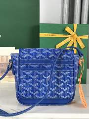 Kitlife Goyard Goyardine Grand Bleu Bag Blue 16x14x6cm  - 3