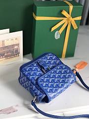 Kitlife Goyard Goyardine Grand Bleu Bag Blue 16x14x6cm  - 4