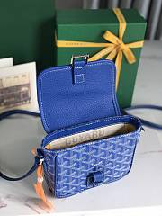 Kitlife Goyard Goyardine Grand Bleu Bag Blue 16x14x6cm  - 6