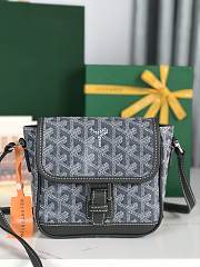 Kitlife Goyard Goyardine Grand Bleu Bag Gray 16x14x6cm  - 1