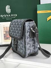 Kitlife Goyard Goyardine Grand Bleu Bag Gray 16x14x6cm  - 6