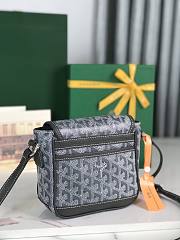 Kitlife Goyard Goyardine Grand Bleu Bag Gray 16x14x6cm  - 3