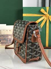Kitlife Goyard Goyardine Grand Bleu Bag Brown & Black 16x14x6cm  - 5