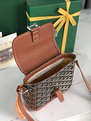 Kitlife Goyard Goyardine Grand Bleu Bag Brown & Black 16x14x6cm  - 4
