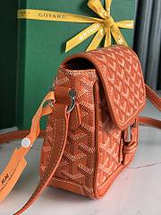 Kitlife Goyard Goyardine Grand Bleu Bag Orange 16x14x6cm - 6