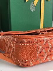 Kitlife Goyard Goyardine Grand Bleu Bag Orange 16x14x6cm - 5
