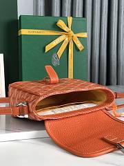 Kitlife Goyard Goyardine Grand Bleu Bag Orange 16x14x6cm - 4