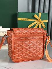 Kitlife Goyard Goyardine Grand Bleu Bag Orange 16x14x6cm - 2