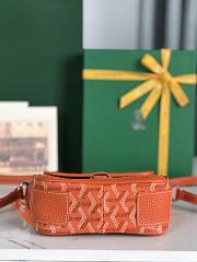 Kitlife Goyard Goyardine Grand Bleu Bag Orange 16x14x6cm - 3