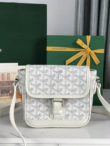 Kitlife Goyard Goyardine Grand Bleu Bag White 16x14x6cm 