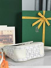 Kitlife Goyard Goyardine Grand Bleu Bag White 16x14x6cm  - 5