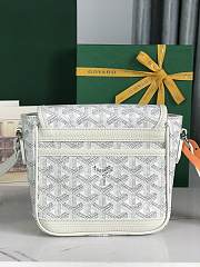 Kitlife Goyard Goyardine Grand Bleu Bag White 16x14x6cm  - 3