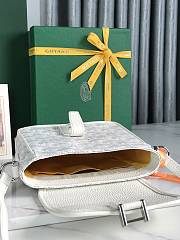 Kitlife Goyard Goyardine Grand Bleu Bag White 16x14x6cm  - 2