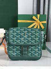 Kitlife Goyard Goyardine Grand Bleu Bag Green 16x14x6cm  - 1