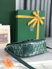 Kitlife Goyard Goyardine Grand Bleu Bag Green 16x14x6cm  - 5