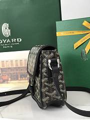 Kitlife Goyard Goyardine Grand Bleu Bag Black 16x14x6cm  - 6