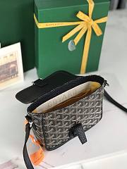 Kitlife Goyard Goyardine Grand Bleu Bag Black 16x14x6cm  - 2