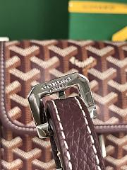 Kitlife Goyard Goyardine Grand Bleu Bag Burgundy 16x14x6cm  - 5
