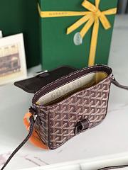Kitlife Goyard Goyardine Grand Bleu Bag Burgundy 16x14x6cm  - 4