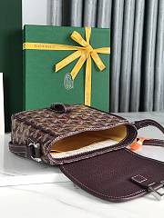 Kitlife Goyard Goyardine Grand Bleu Bag Burgundy 16x14x6cm  - 2