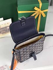 Kitlife Goyard Goyardine Grand Bleu Bag Dark Blue 16x14x6cm  - 4
