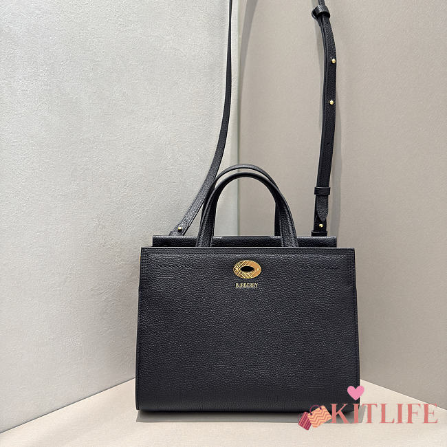 Kitlife Burberrry Small Cotswolds Tote Bag In Black 24.5x13x19.5cm - 1
