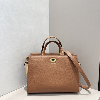 Kitlife Burberrry Small Cotswolds Tote Bag In Brown 24.5x13x19.5cm 