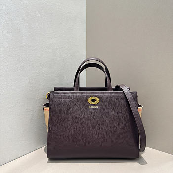 Kitlife Burberrry Small Cotswolds Tote Bag In Dark Brown 24.5x13x19.5cm