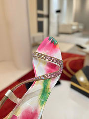 Kitlife Christian Louboutin Rosalie Alta Strass Botanica 150mm Sandals Multicolor  - 6