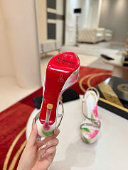 Kitlife Christian Louboutin Rosalie Alta Strass Botanica 150mm Sandals Multicolor  - 2