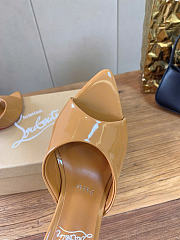 Kitlife Christian Louboutin Miss Z Mules In Beige  - 6