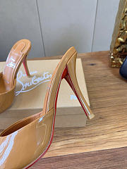 Kitlife Christian Louboutin Miss Z Mules In Beige  - 5