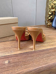 Kitlife Christian Louboutin Miss Z Mules In Beige  - 2