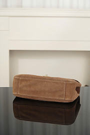 Kitlife Chanel Suede Calfskin Small Souplissimo Maxi Flap Bag Brown 19.5x32x10cm - 2