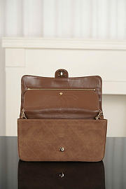 Kitlife Chanel Suede Calfskin Small Souplissimo Maxi Flap Bag Brown 19.5x32x10cm - 5