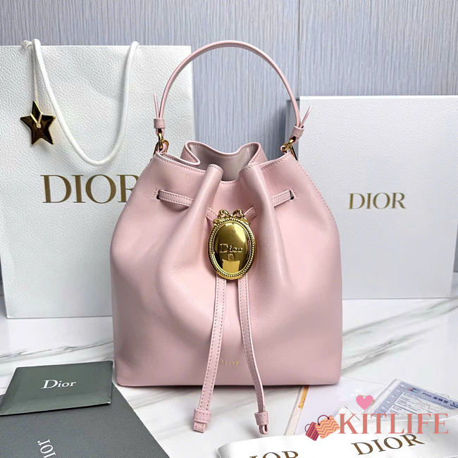 Kitlife Dior Cruise Bucket Bag Pink 24x27x12.5cm  - 1