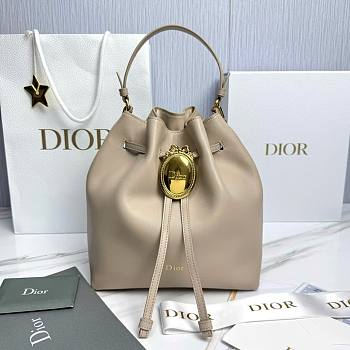 Kitlife Dior Cruise Bucket Bag Beige 24x27x12.5cm 
